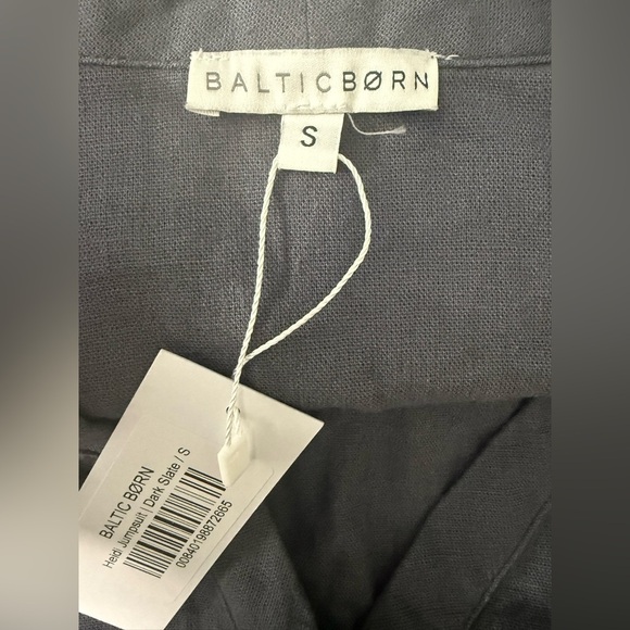 Baltic Born Gray Buttoned Tie Front Jumpsuit Size Small - Picture 2 of 9